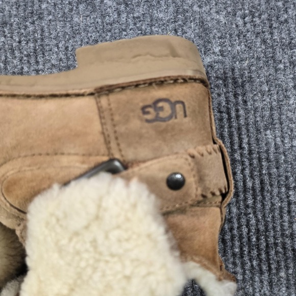 UGG Boots Womens Size 7 Chestnut Cedric Suede Sheepskin Shearling 1012360 - Picture 8 of 14